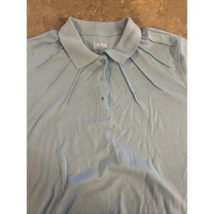 (2) Women Xl Blair Polo Shirt 70s Style Blue And Lilac In Bag